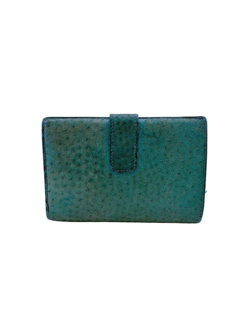 Hermes Jura Exotic Leather Bifold Wallet Compact Mini Green Viton